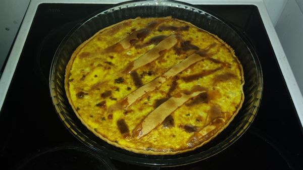 Quiche crabe curry