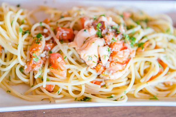 Linguines aux endives et chair d'écrevisse au Cookeo