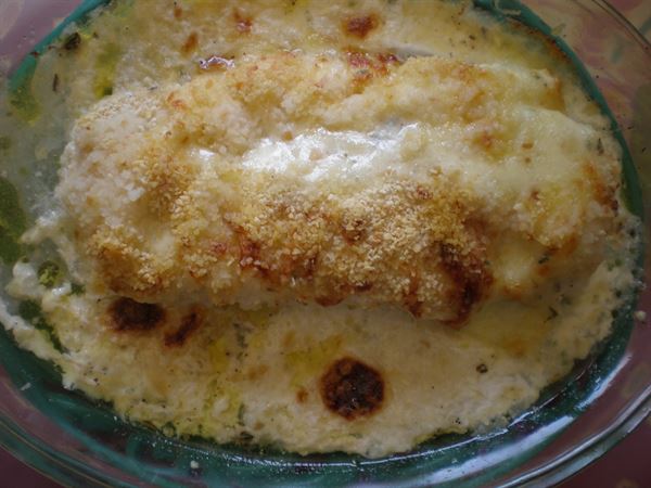 Pavés de cabillaud gratinés à la mozzarella