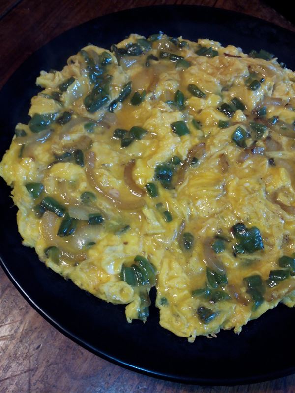 Omelette au piment doux