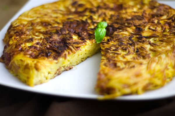 Omelette de pâtes