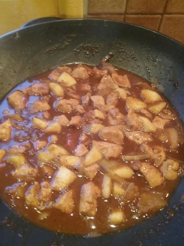 Poulet à l'indienne