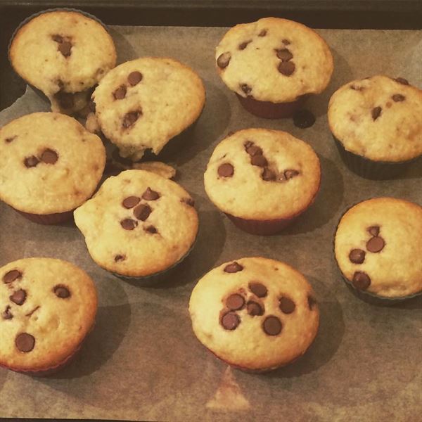recette Muffins bananes coco et chocolat