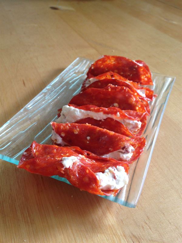 Bouchées de chorizo à la ricotta et tomates séchées