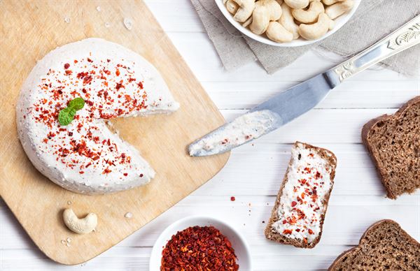 Faux-mage à tartiner (fromage végétalien)