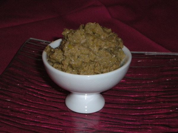 Tapenade d'olives vertes aux anchois