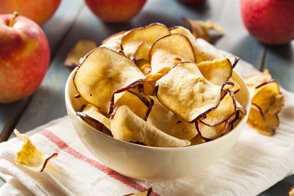 Chips de pommes acidulées