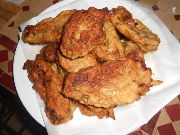 Beignets de fleurs de courgettes