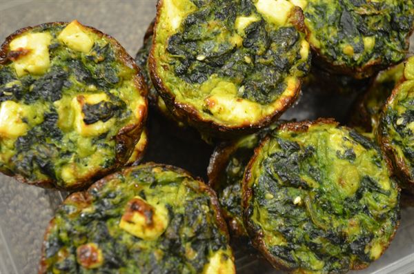 Bouchées aux épinards et féta pour l'apéritif