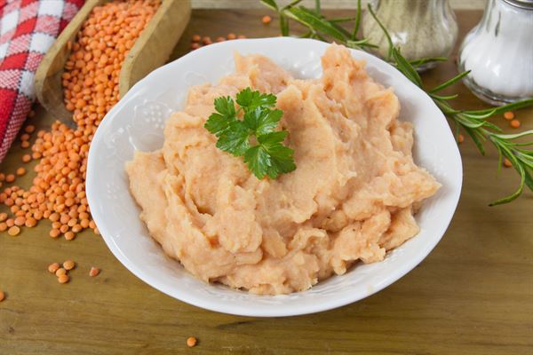 Dip de lentilles corail au Companion