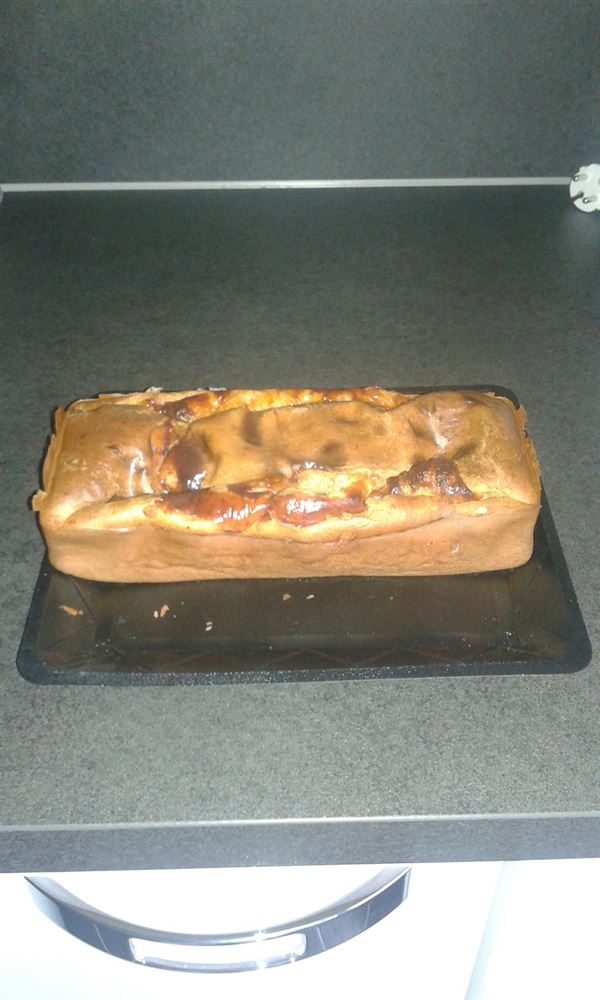 Cake aux olives et aux lardons