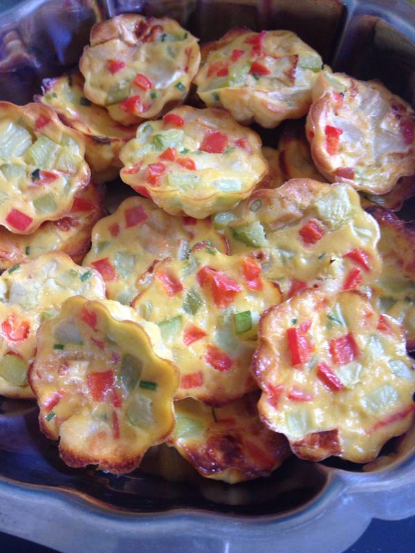 Mini clafoutis de légumes au chèvre pour lapéritif