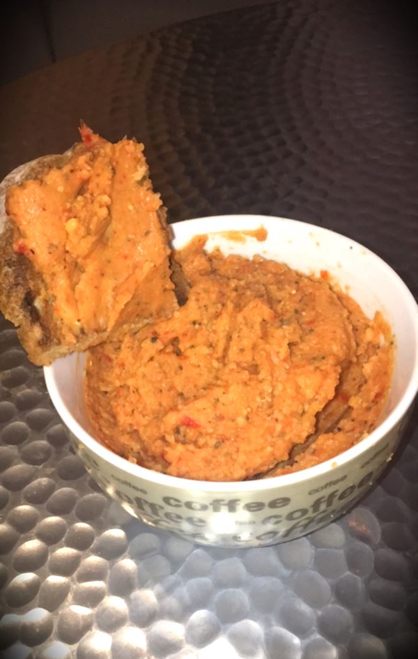 Houmous aux poivrons grillés