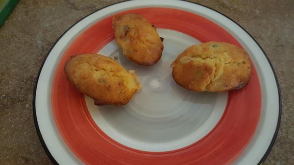 Les madeleines à la soubressade de maman