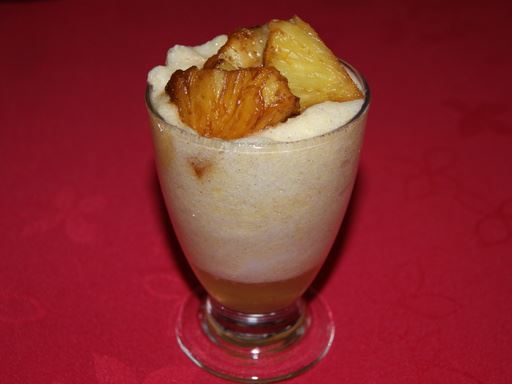 Mousse légère d'ananas