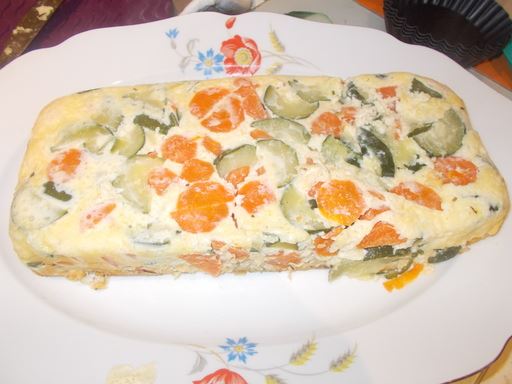 Flan au poulet et aux légumes