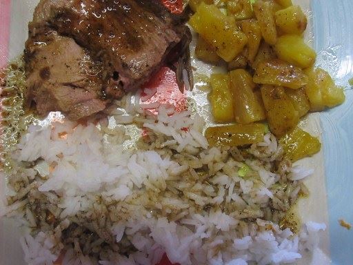 Gigot d'agneau exotique à l'ananas