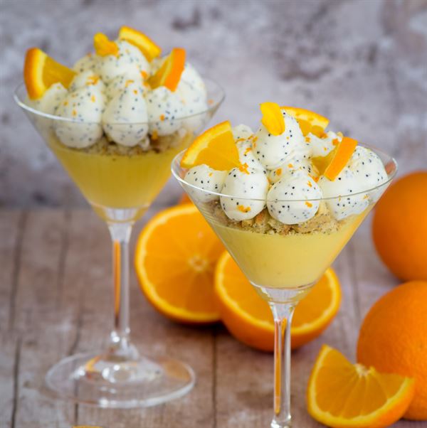 Les verrines orange-pavot d'Alexandra