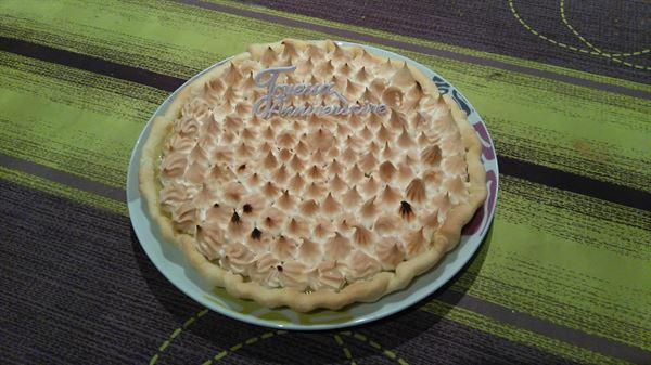 Tarte aux kiwis meringuées façon tarte au citron meringuée