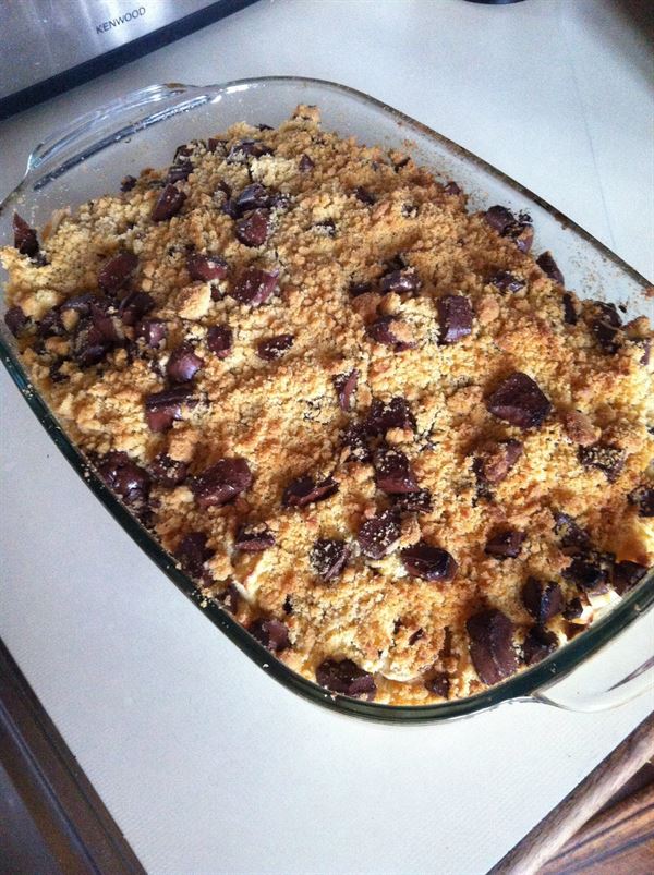 Crumble dautomne aux pépites de chocolat