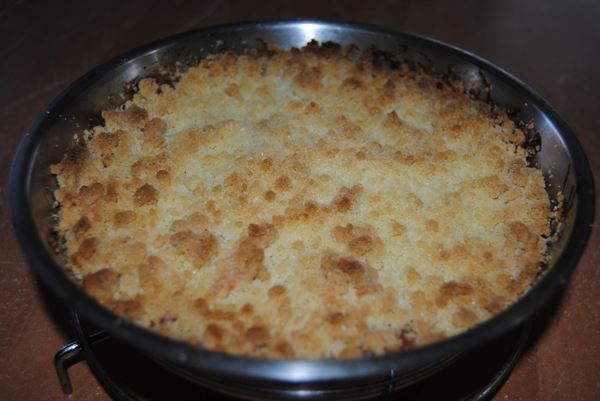 Crumble pommes et confiture