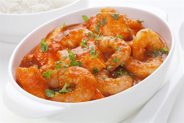 Gambas à l'armoricaine au Cooking Chef