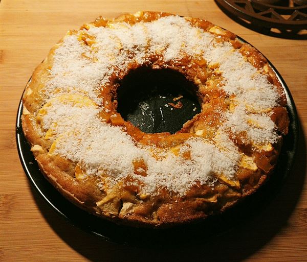 Gâteau pommes et coco