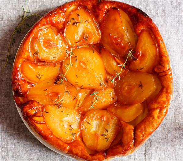 recette Tarte tatin poires - chocolat
