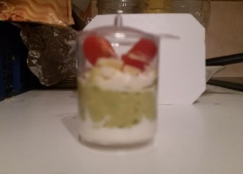 Verrine fromage tomate avocat