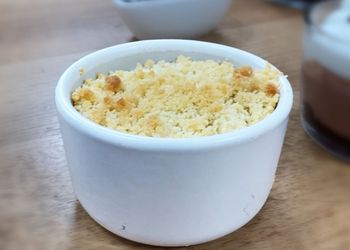 Verrine de crumble au potimarron