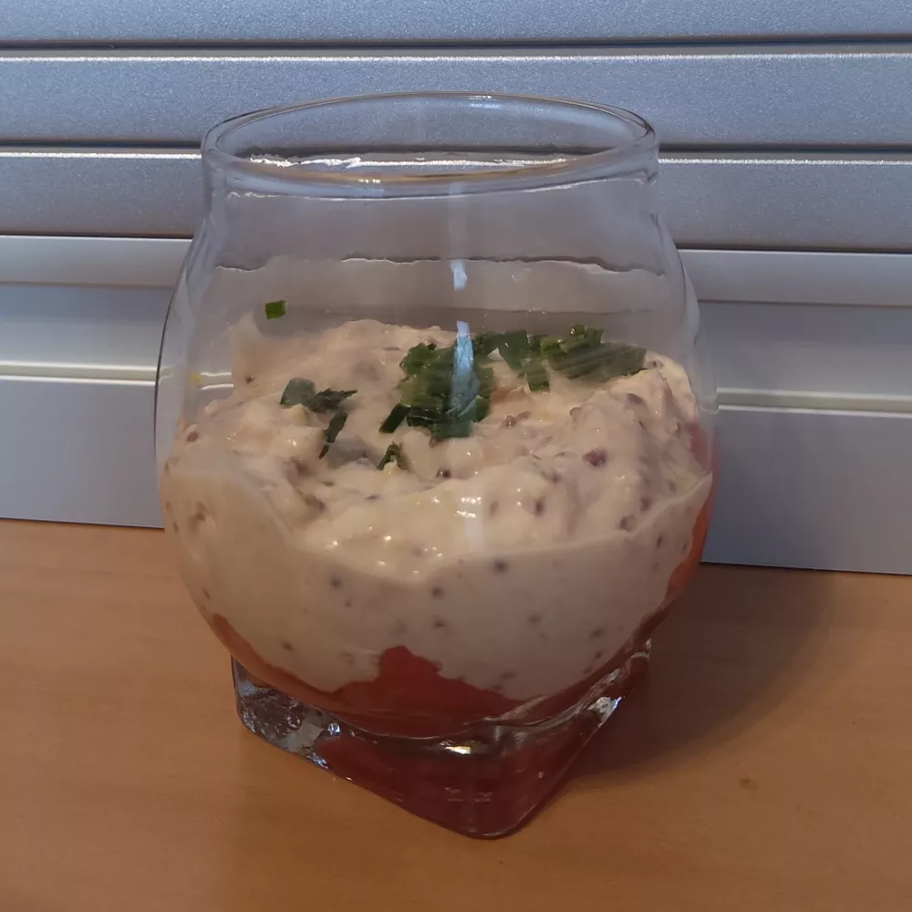 Verrines de thon au tabasco