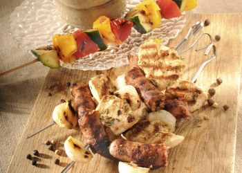 recette Brochettes mixtes chipolatas et poulet mariné