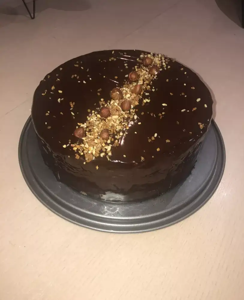 Gâteau chocolat et nougatine