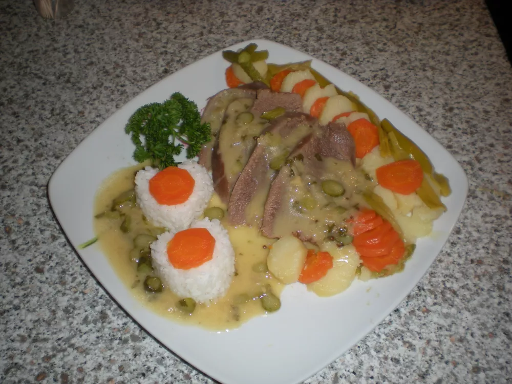 Langue de boeuf sauce piquante