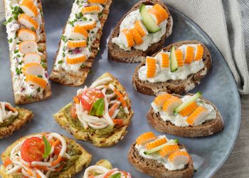 Les tartinettes au surimi