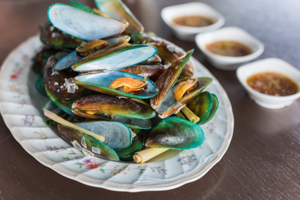 Moules à la citronelle et au basilic (Thaïlande)