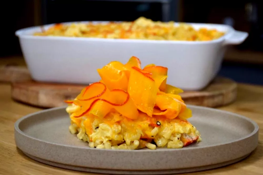 Gratin de coquillettes au potimarron en moins de 30 minutes