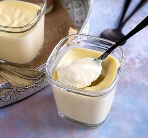 Crème dessert light à la vanille