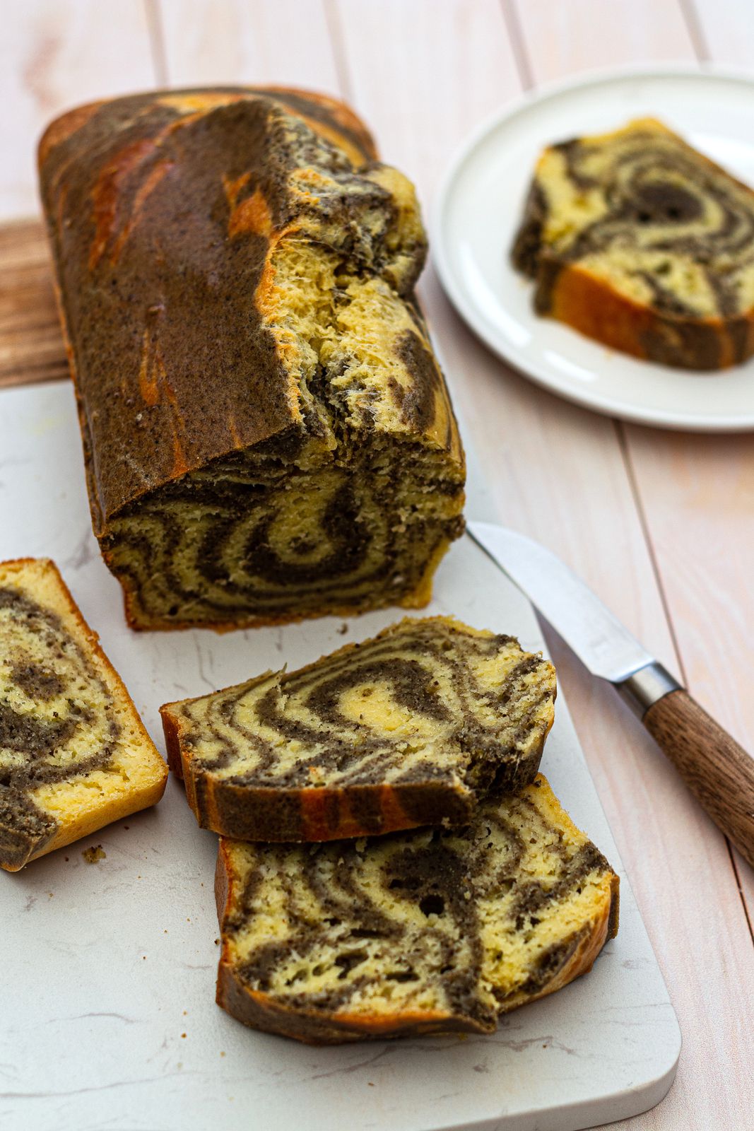 Recette de Cake marbré à la tapenade