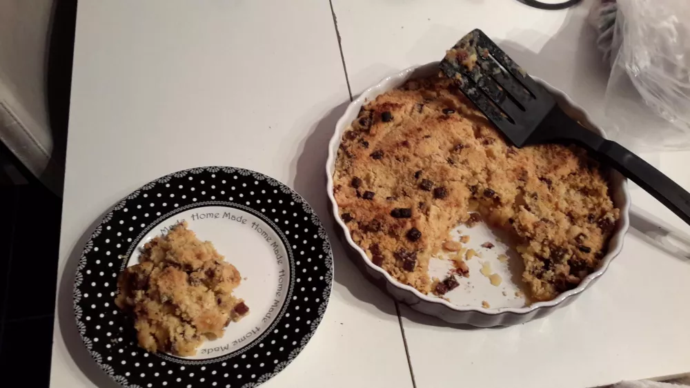 Recette de crumble pomme noix de coco chocolat