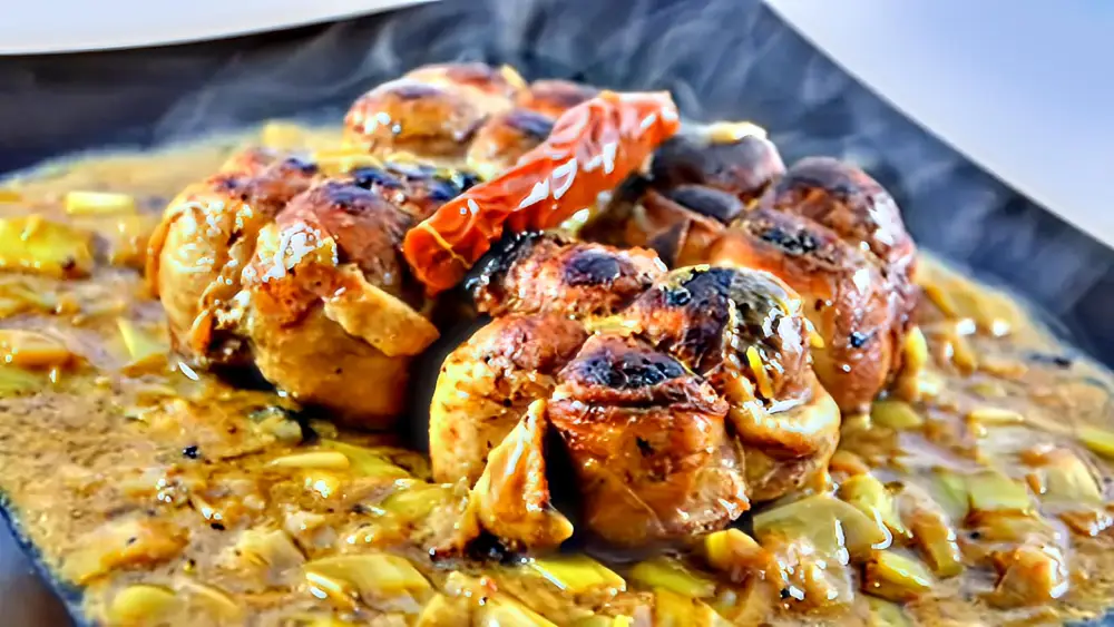 Paupiette de porc au poireau