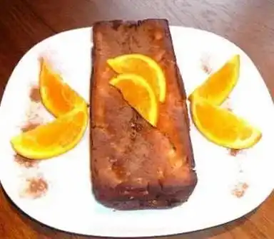 Gâteau sans oeuf à l'orange et au kiwi