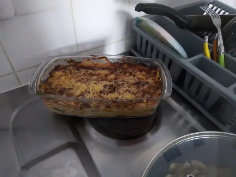 Lasagnes poulet champignon poivron