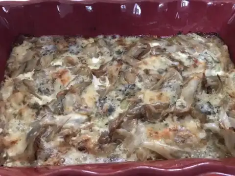 Gratin d'endives et ravioles du Royans