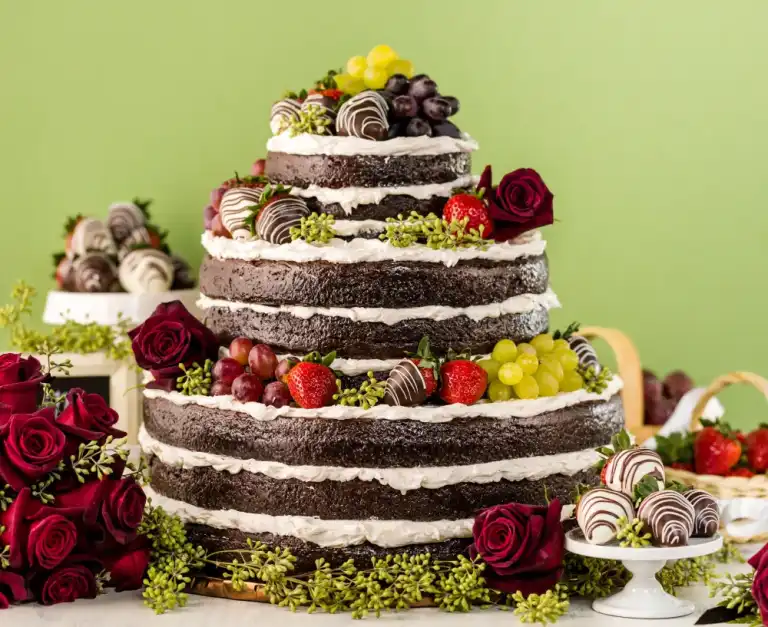 Gâteau à étages vanille chocolat