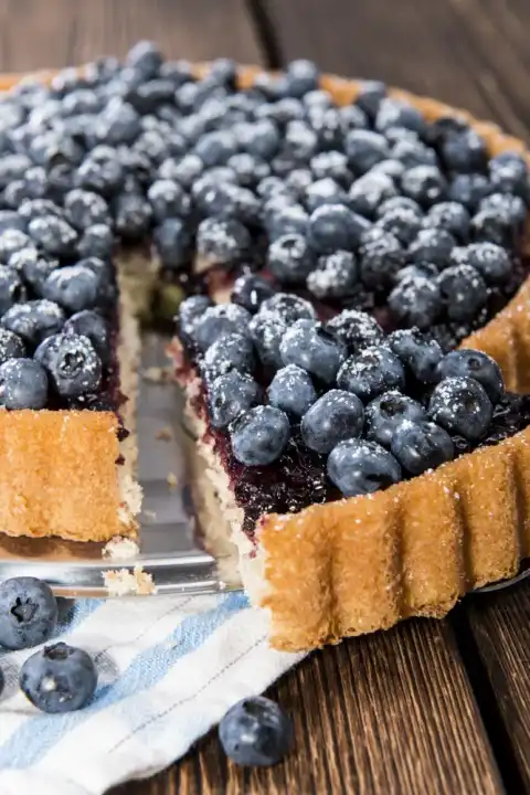 Tarte légère aux myrtilles
