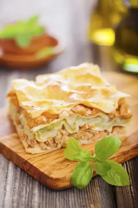 Lasagne saumon et julienne de légumes