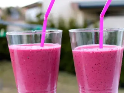 Smoothie aux fruits rouges de Jonas