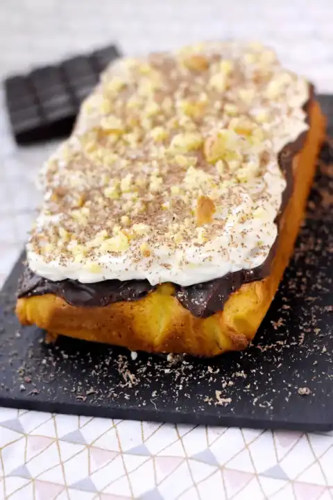 Poke cake chocolat mascarpone