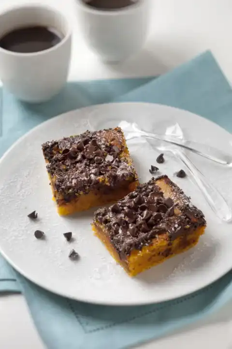 Pavé de potiron au chocolat